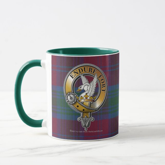 Mug Lindsay Tartan & Badge (Gauche)