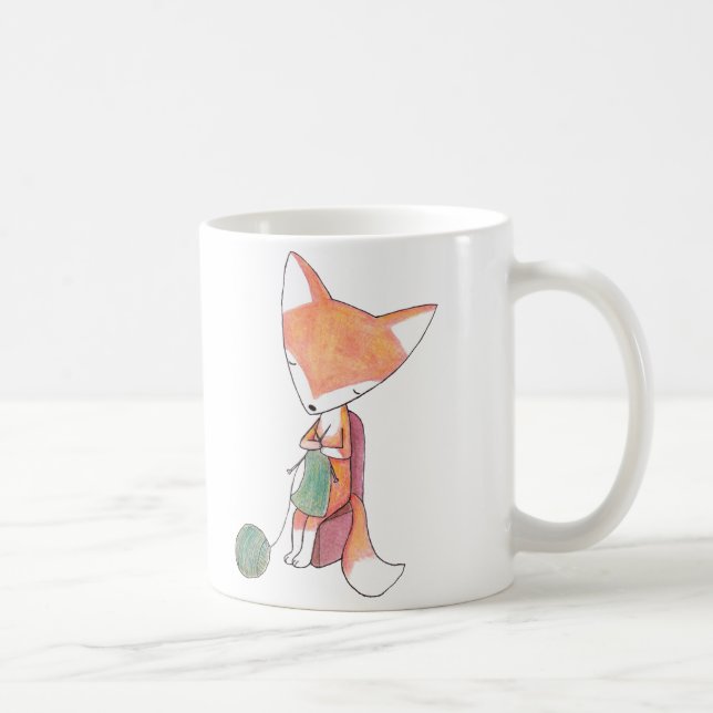 Mug L'industrie graphique de Fox d'amants de tricot de (Droite)