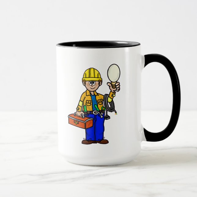 Mug Lineman avec grande ampoule (Droite)