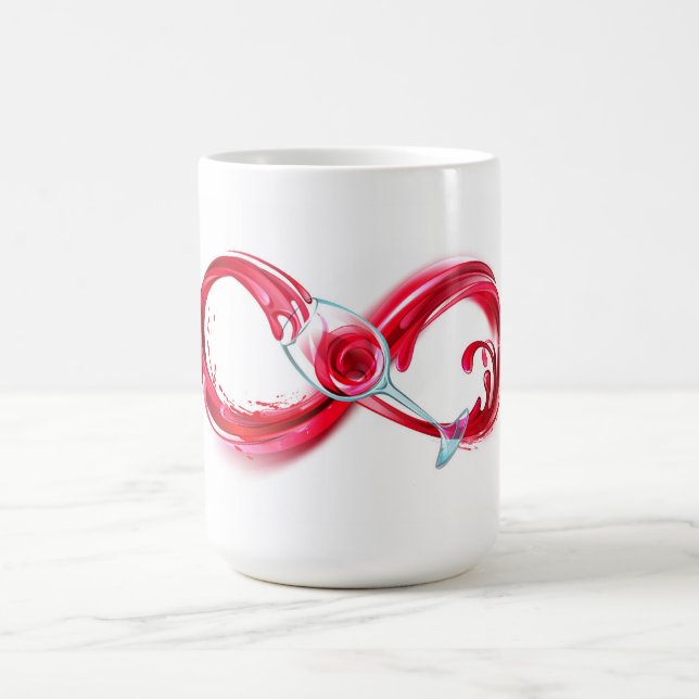 Mug L'infini avec du vin rouge (Centre)
