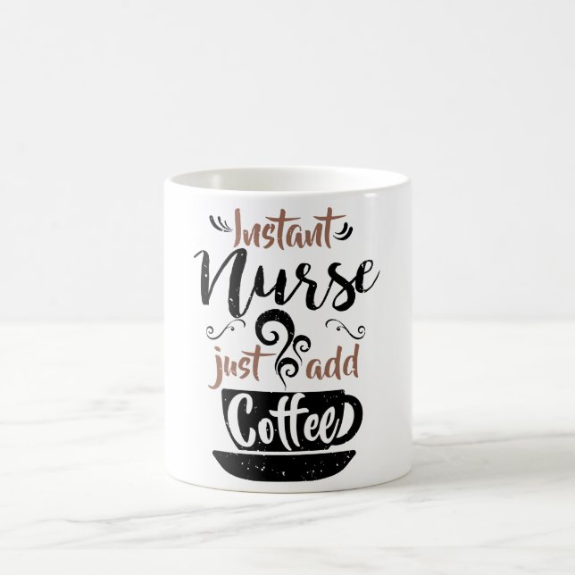 Mug L'infirmière instantanée ajoutent juste le café (Centre)