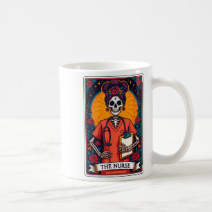 Mug L'infirmière Skeleton Tarot Card Drôle infirmière