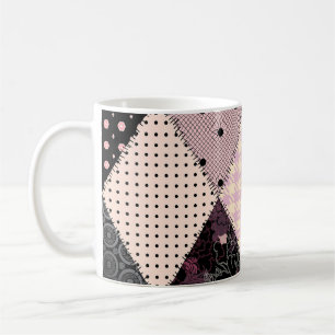Mug Lingerie Textile : Motif Vintage Patchwork