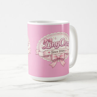 Mug LingOrm Since 2024 Coquette Ribbon Badge