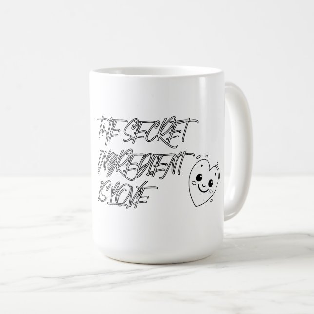 Mug L'ingrédient secret est L'AMOUR (Devant droit)