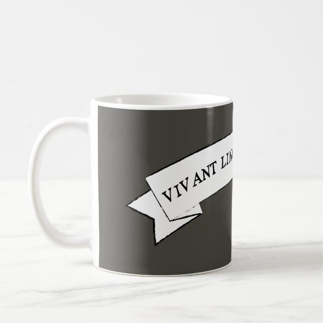 Mug LINGUAE MORTUAE VIVANT - Longue vie langues mortes (Gauche)