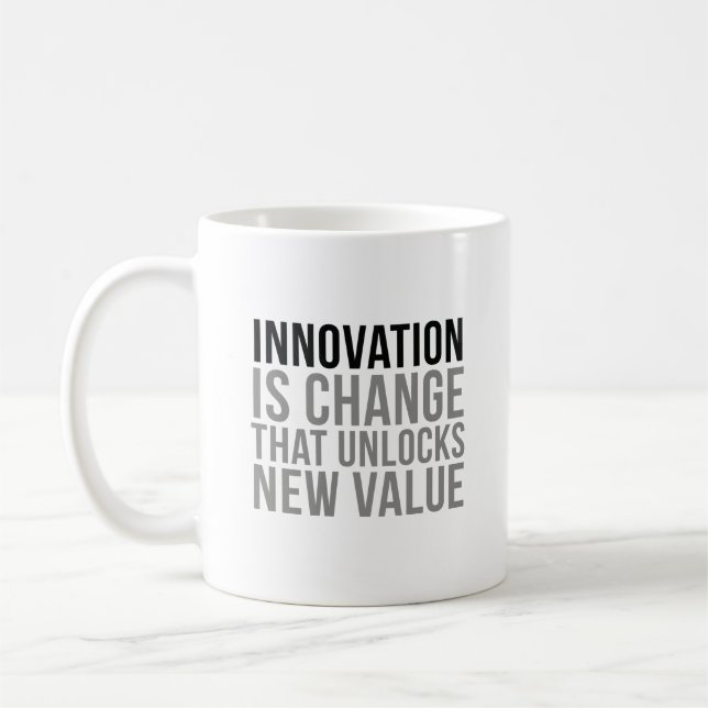 Mug L'innovation est changement (Gauche)