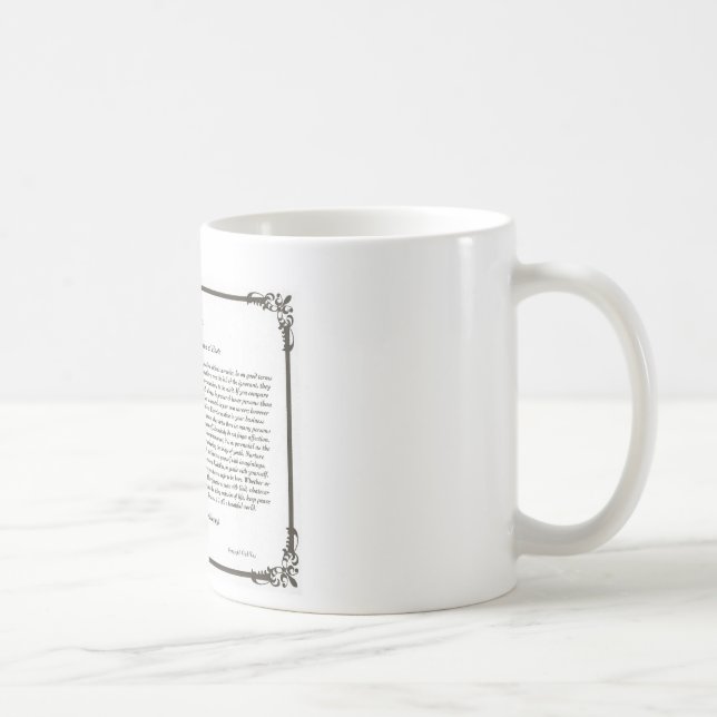 Mug L'inspiration de Mug=Daily de café de poème de (Droite)
