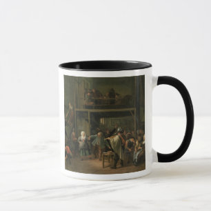 Mug L'intérieur d'une taverne avec un couple dansant à