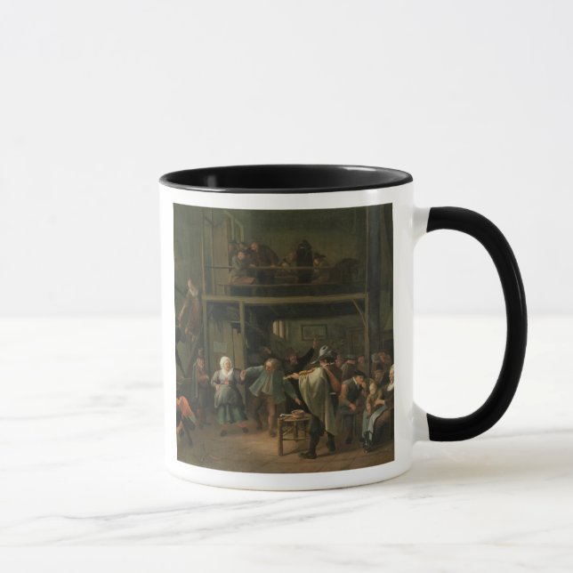 Mug L'intérieur d'une taverne avec un couple dansant à (Droite)