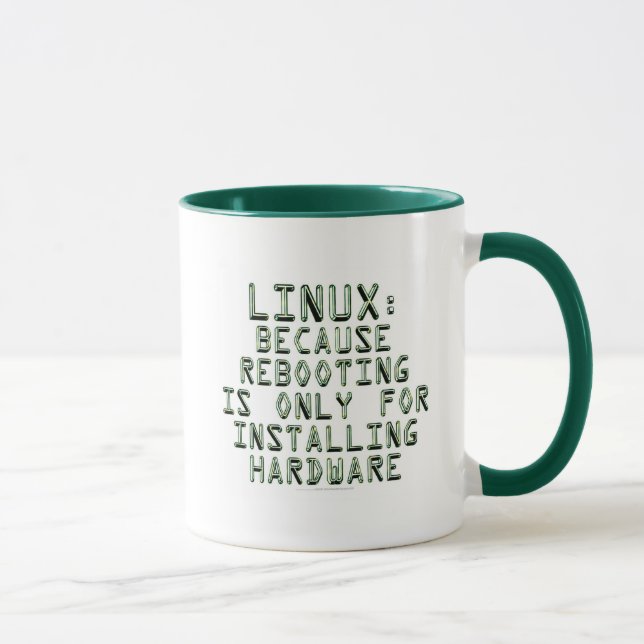 Mug Linux : Puisque la remise à zéro est seulement (Droite)