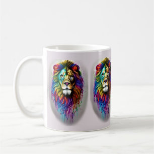 Mug Lion à l'arc-en-ciel couleur Imaginaire