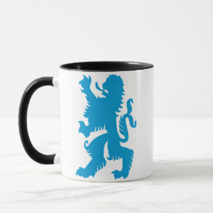 Mug Lion bavarois azur