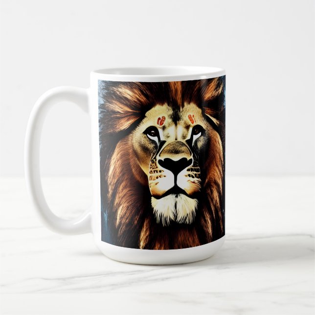 Mug Lion d'Afrique sauvage d'Artsy (Gauche)