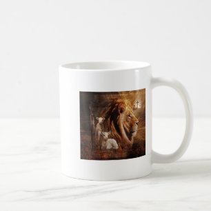 Mug Lion de Juda Agneau Dieu Croix Jésus Lumière Dieu