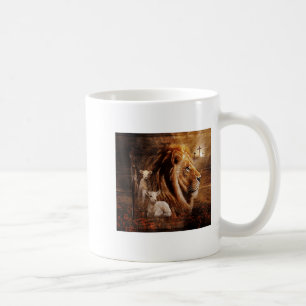 Mug Lion de Juda Agneau Dieu Croix Jésus Lumière Dieu