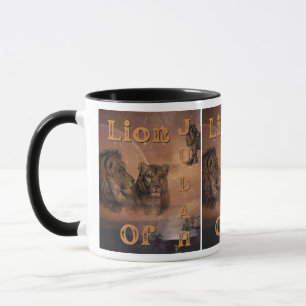 Mug Lion de Juda Courage & Dévotion À La Parole Des Di