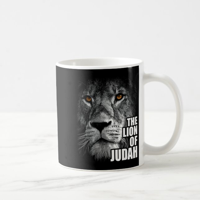 Mug Lion de Juda Jésus Foi chrétienne sur la peur  (Droite)