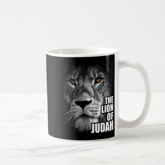 Mug Lion de Juda Jésus Foi Chrétienne Sur la Peur  (Droite)