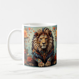 Mug Lion de la jungle et prédateur exotique Big Cat sa