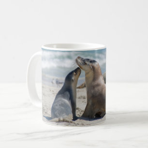 Mug Lion de la mer d'Australie et petit