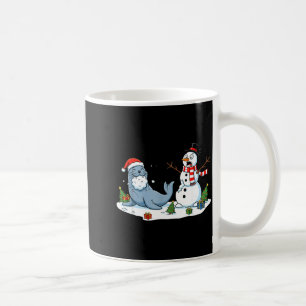 Mug Lion de mer bonhomme de neige Noël drôle Cadeau Ho