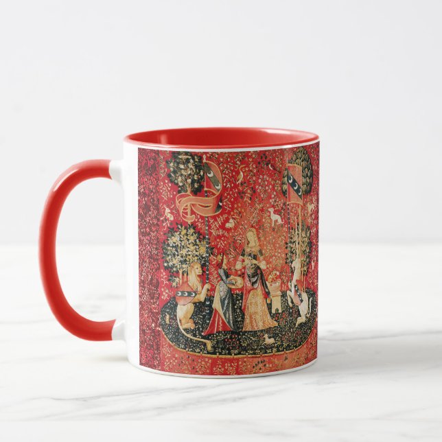 Mug Lion D'ENFANCE ET D'UNICORN, Fleurs D'Imaginaires, (Gauche)