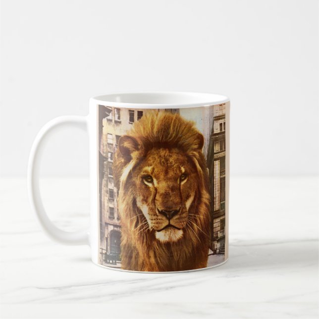 Mug lion en ville (Gauche)