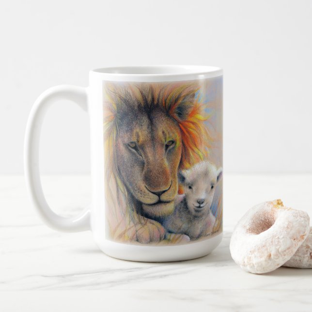 Mug Lion et agneau (Avec donut)