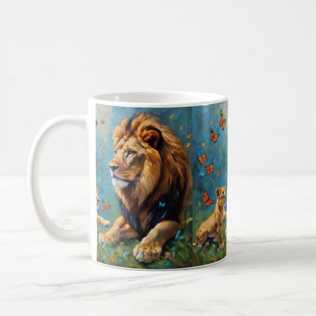 Mug Lion Et Cub (Gauche)