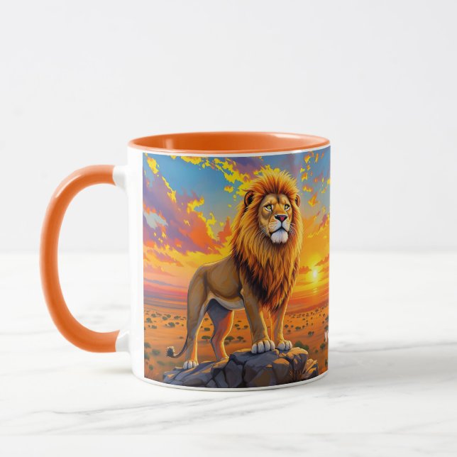 Mug Lion Imaginaire Rocher du désert (Gauche)