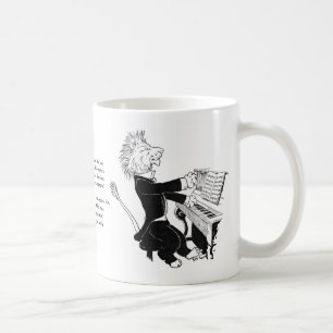 Mug Lion jouant le dessin antique de Louis Wain de