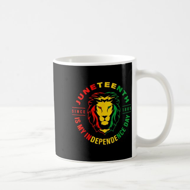 Mug Lion Juneteenth depuis 1865 est mon jour de l'indé (Droite)