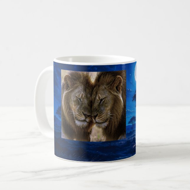 Mug Lion Love Night (Devant gauche)