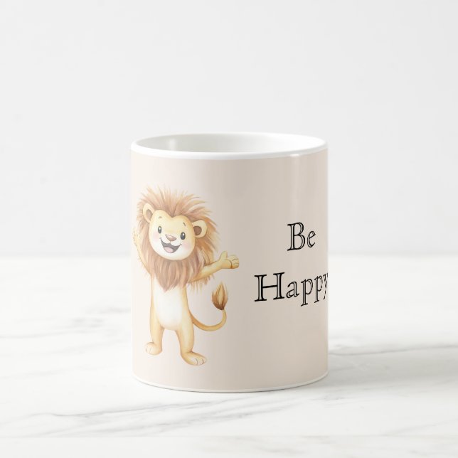 Mug Lion mignon et heureux (Centre)