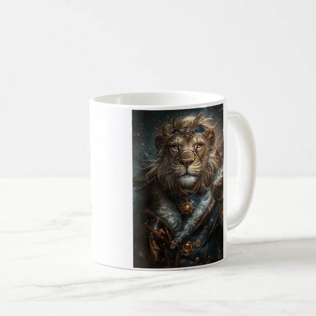 Mug Lion Steampunk (Devant droit)