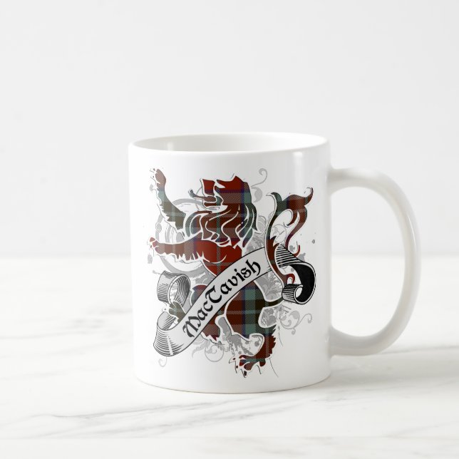 Mug Lion Tartan de MacTavish (Droite)