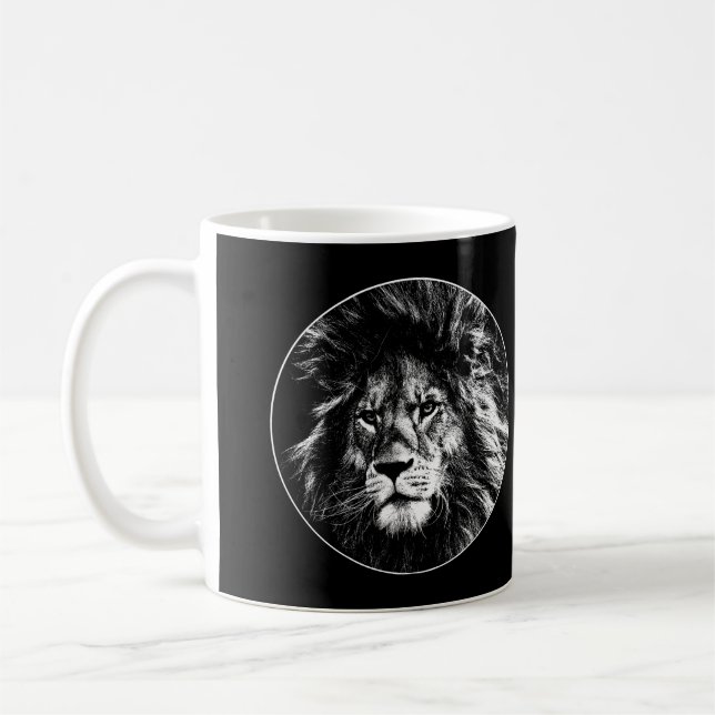 Mug Lion Visage Animaux Le King Pop Art Modèle (Gauche)