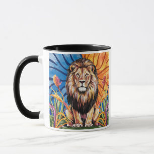 Mug Lion Watercolor moderne