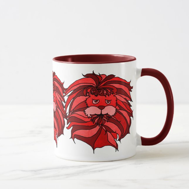 MUG LIONS EN ROUGE (Droite)