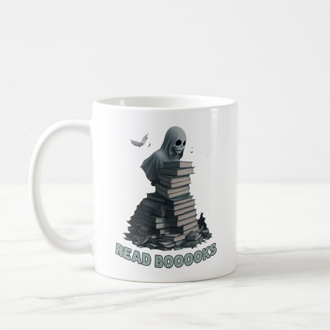 Mug Lire les livres, Ghost lecture livres (Gauche)