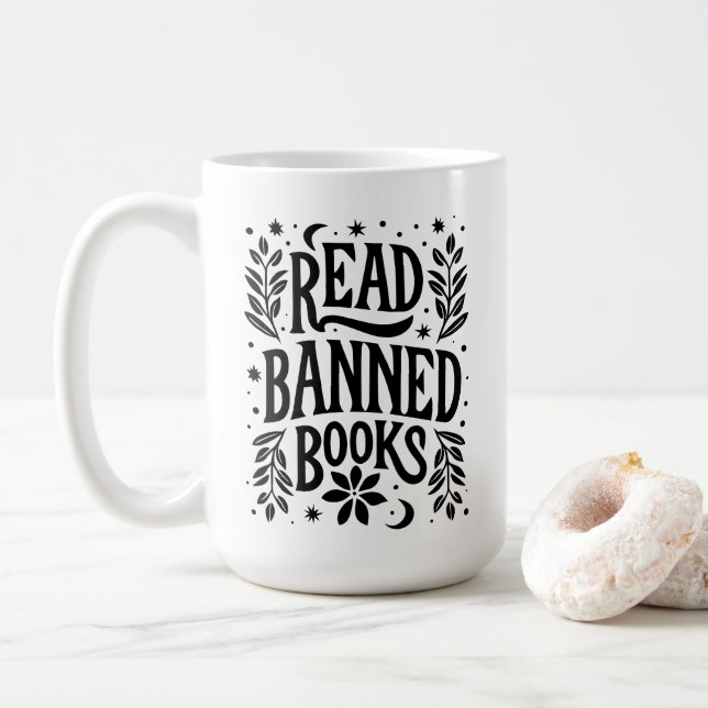 Mug Lire les livres interdits (Avec donut)