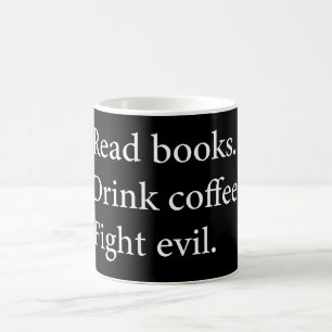 Mug Lire Livre Boire Café Combattre le mal