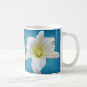 Mug Lis doux - Daylily sur le bleu