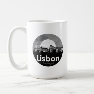 Mug Lisbonne Portugal ciel - Art de voyage vintage