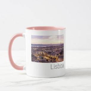 Mug Lisbonne Portugal Sunset Skyline Cityscape Souveni