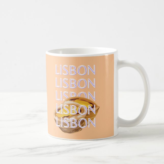 Mug Lisbonne Travel Art, Orange, Portugal Travel Art (Droite)