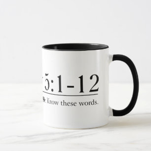 Mug Lisez la Bible Matthew 5:1-12