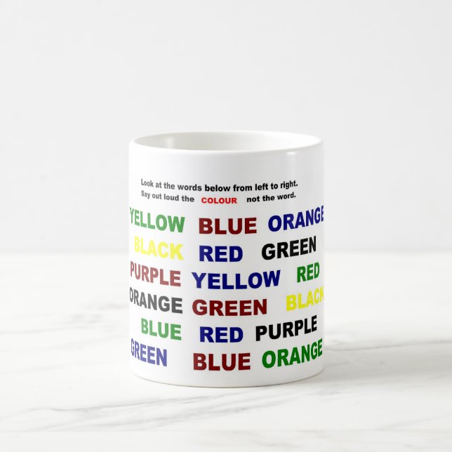 Mug Lisez ou dites la couleur (Centre)