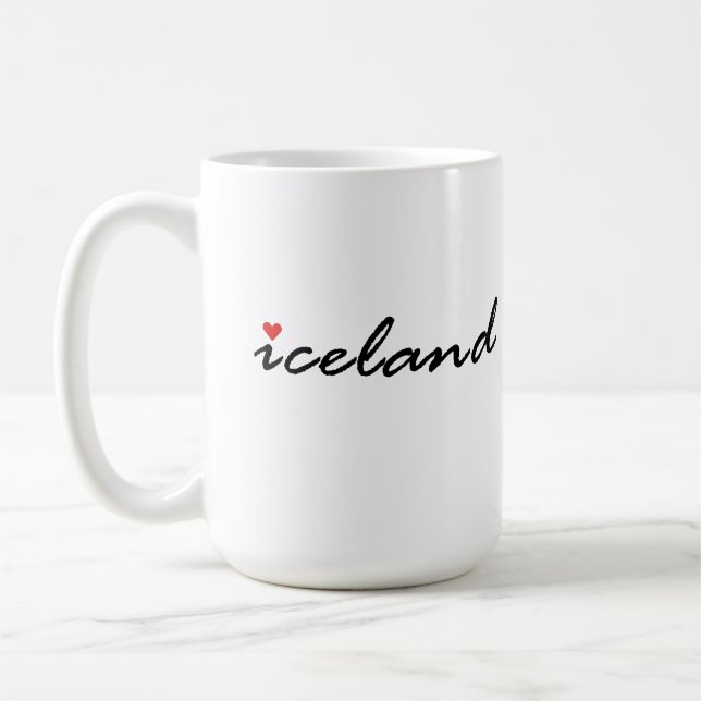 Mug L'Islande aime patriote (Gauche)